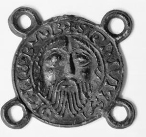 A medieval souvenir pilgrim badge from Amiens Cathedral